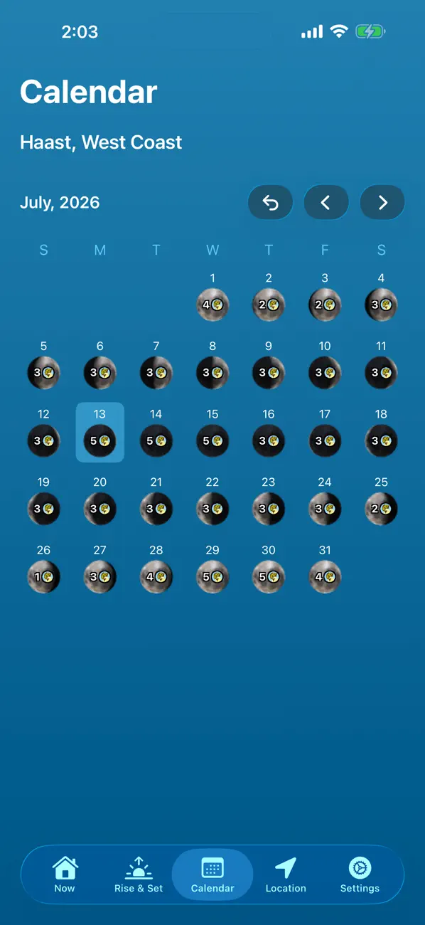 Solunar Best Fishing Times screenshot 6
