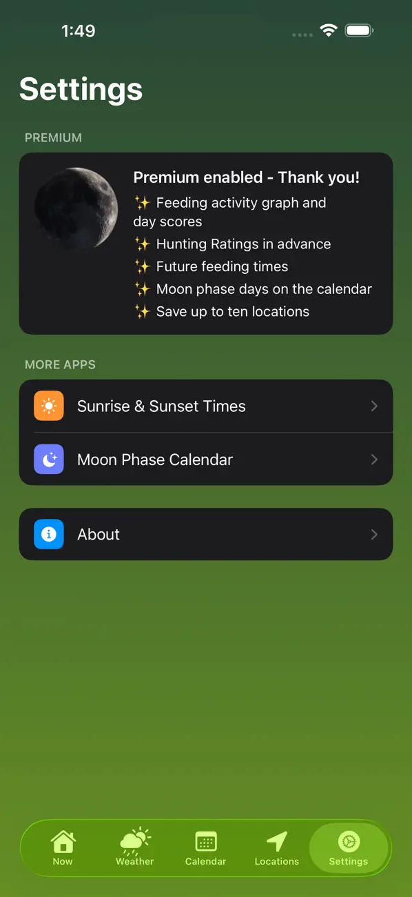 Solunar Best Hunting Times screenshot 10