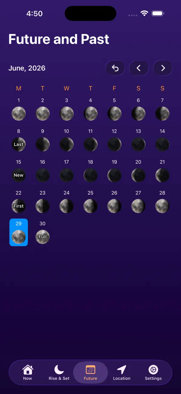 Moon Phase Calendar Plus screenshot 2