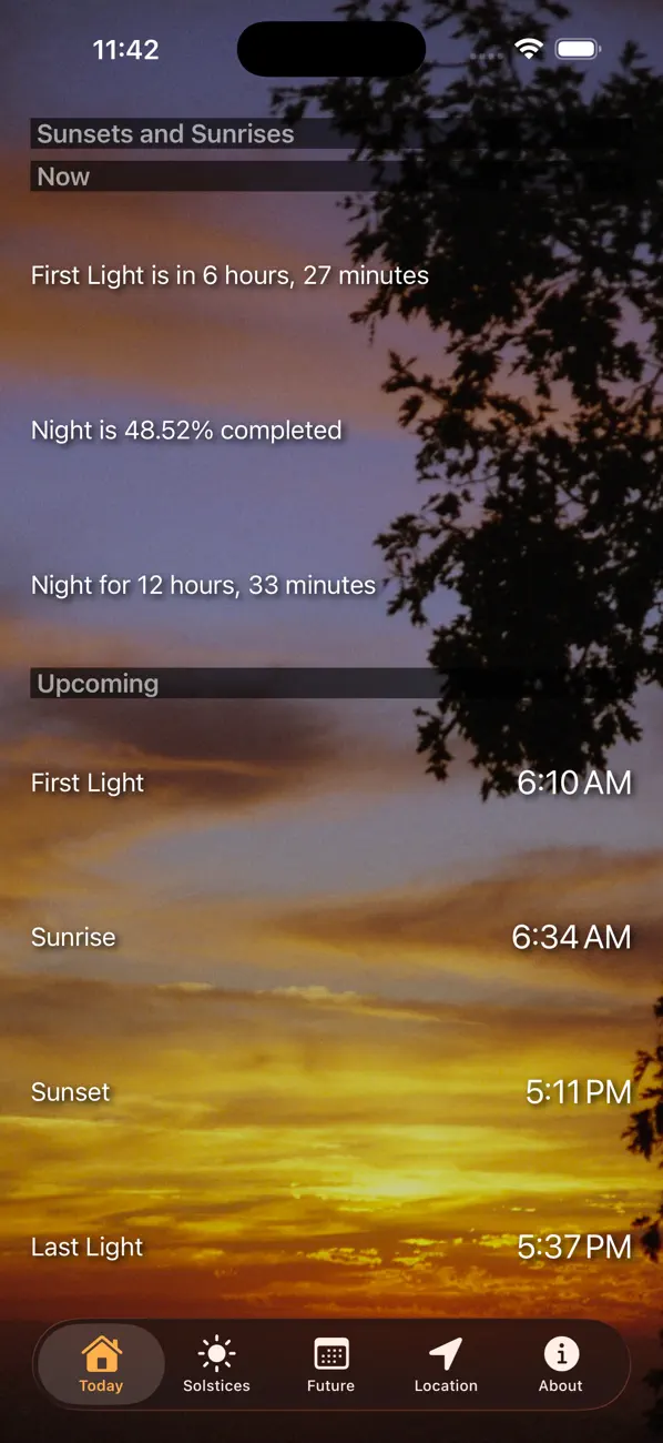 Sunset and Sunrise Times screenshot 6