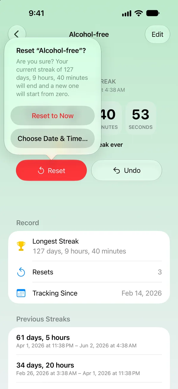 Unwavered: Days Since Tracker screenshot 4