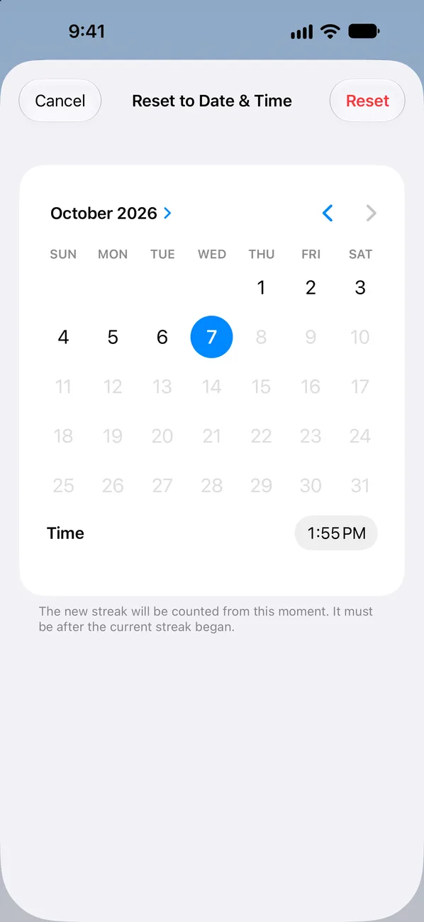 Unwavered: Days Since Tracker screenshot 5
